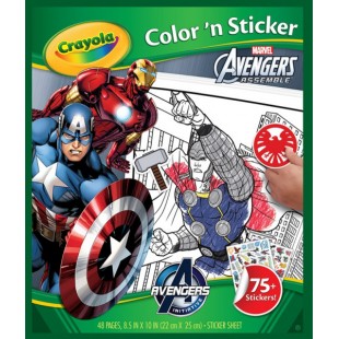 Crayola 涂鸦贴纸书: Marvel Avengers